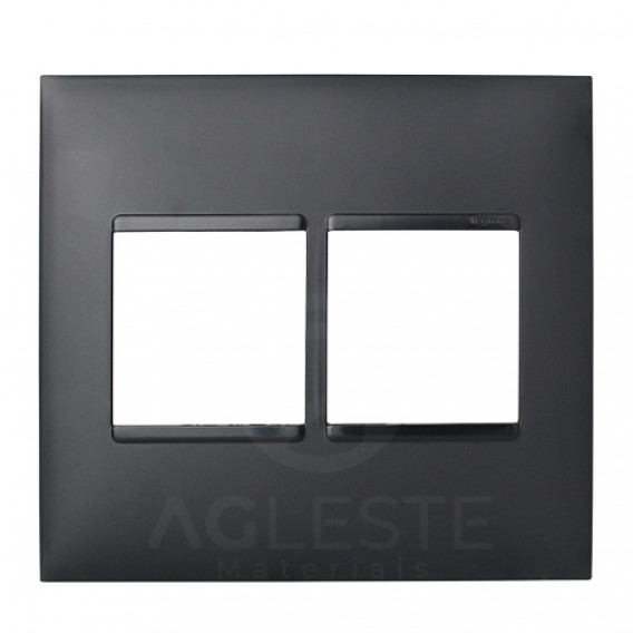 Placa P/4 Modulos 4X4  - Pial Plus + Preto